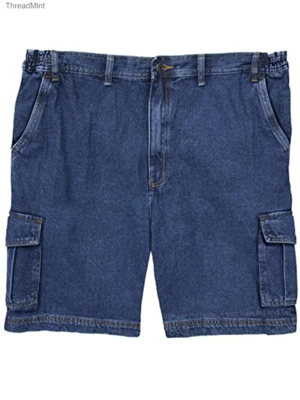 Men's Denim Cargo Shorts Expandable Waist 2